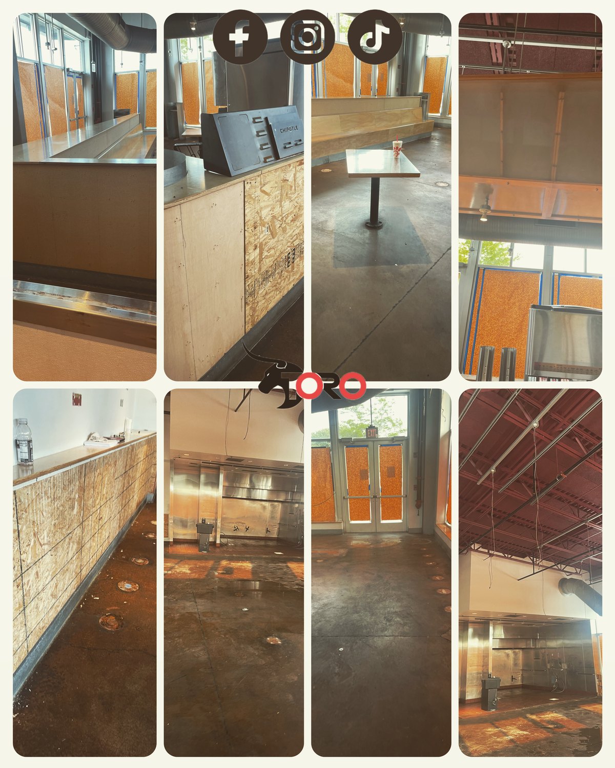 Commercial restaurant cleanout